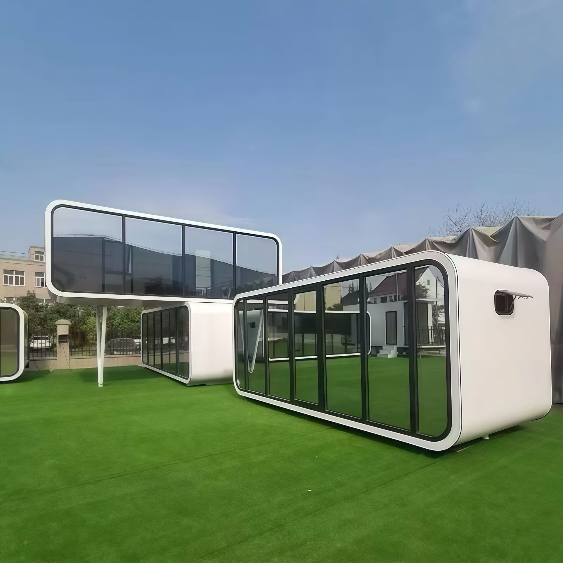 Modern Mobile Resort Pod | Luxury Light Steel Prefab House for Scenic Spot Glamping & Homestay