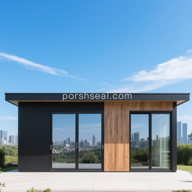 With Kitchen And Bathroom High Quality Prefab Heavy Steel Structure Durable House Villa Resort Apartments Backyard House Office
