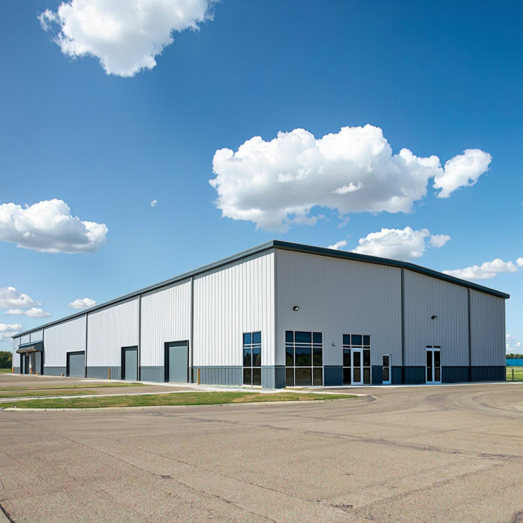 Modern Prefabricated Steel Structure Building For Factory And Warehouse High Quality Steel Frame Design With Quick Installation