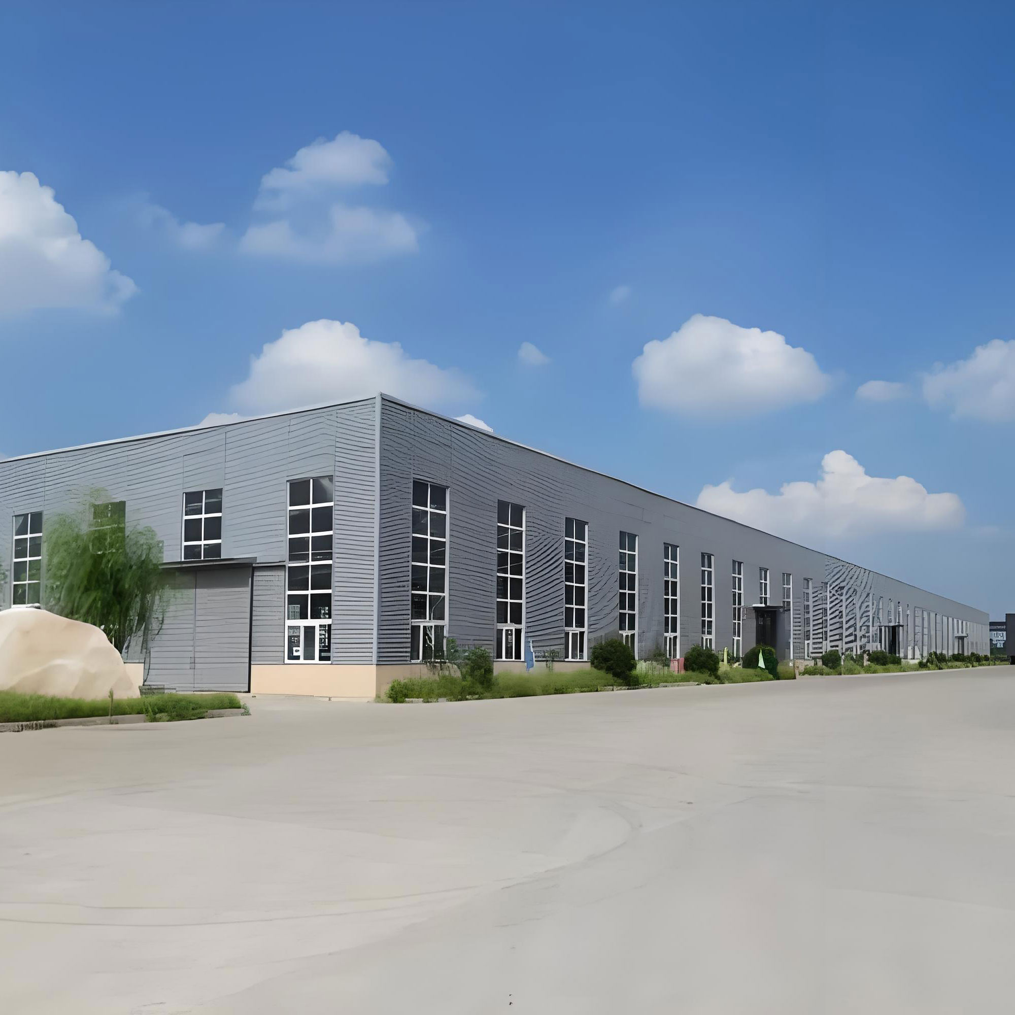 Chinese Low Cost Pre Engineered Solid H-Shape Steel Beam Modern Steel Structure Warehouse Prefabricated Factory Custom Workshop