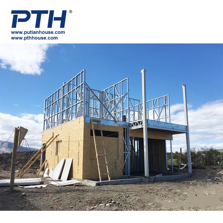 PTH Prefab Fast Construction Light Steel Structure Prefabricated Luxury House Villa Villa House Prefab on Sale