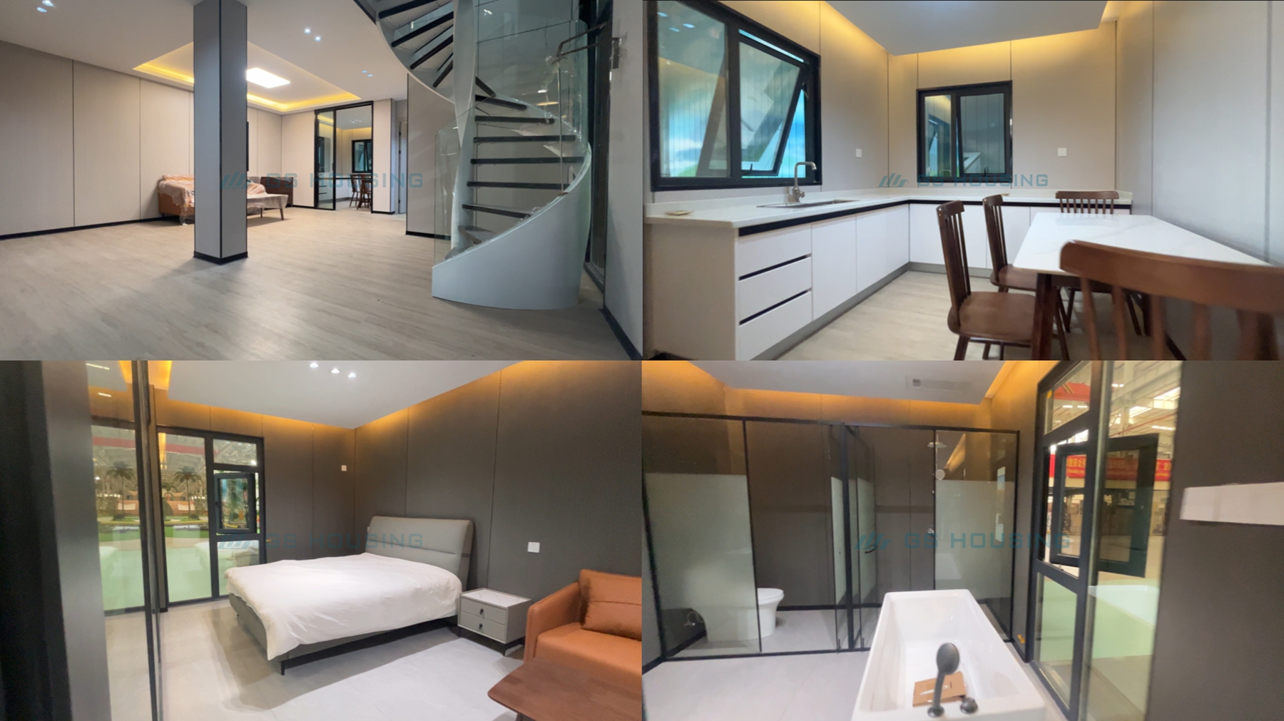 Light Steel Structure Eco Friendly Fast Install Prefab Modern Luxury Office Building Hotel