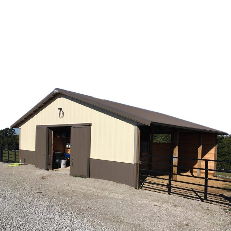 China Manufacturer's Brand Prefab Steel Barn Kits Agricultural Metal Buildings Farmhouse Horse Barn House Tiny House