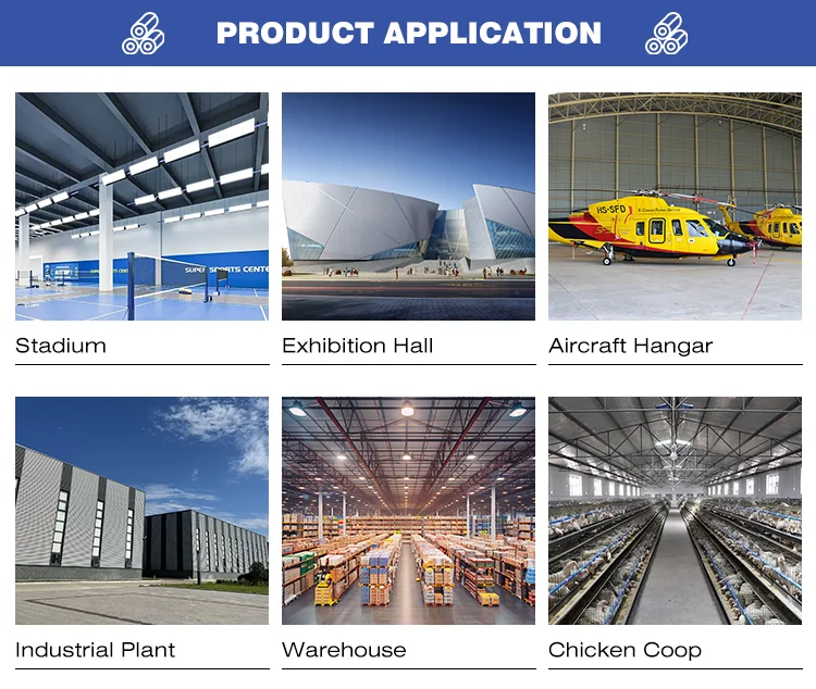 Multi Story Prefabricated Factory Plant Steel Structure Workshop Prefab Hangar Industrial Steel Building Refab Metal Building