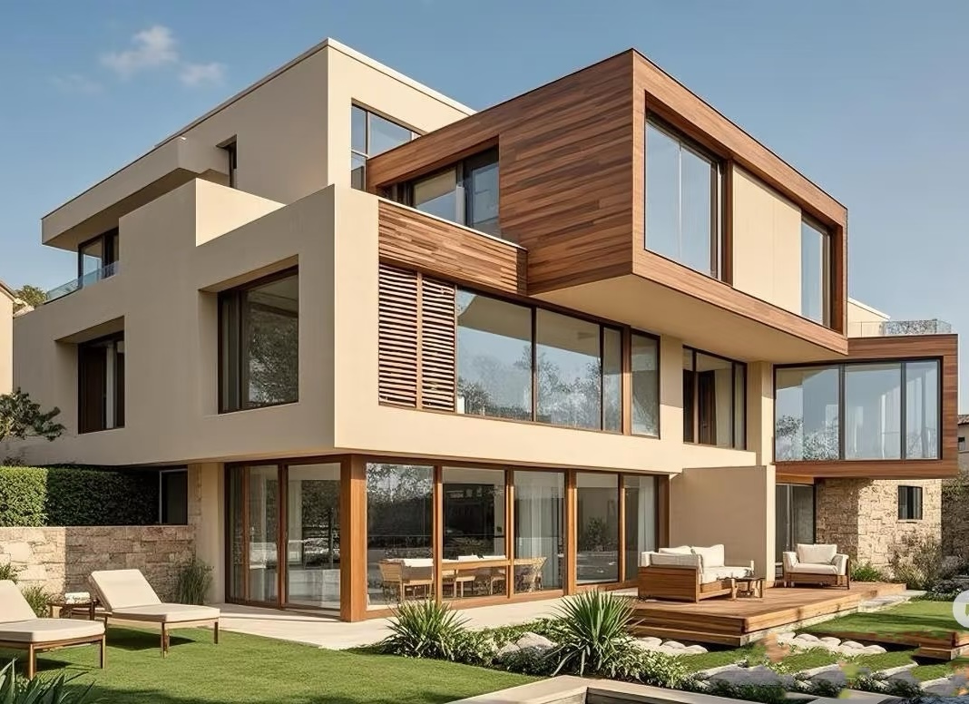 BY Luxury Steel Structure Villa And House Design Heavy Processing Service (Q345/Q235 Grade)-Welding Cutting Bending