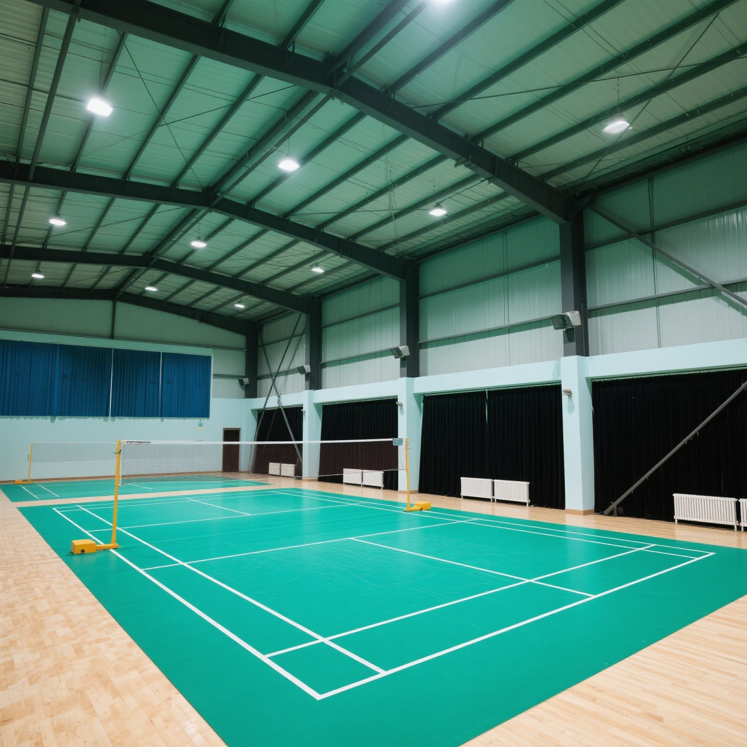 Fast Completion Prefabricated Steel Structure Badminton Hall Efficiently Built Warehouse