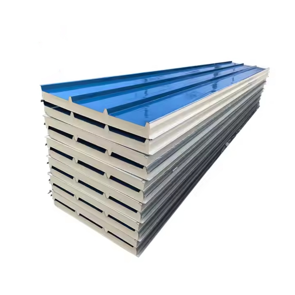 Industrial-Grade Steel Metal PU Sandwich Eco-Friendly Water Resistant Xuzhi Brand Prefab House Workshop Warehouse Roof Exterior