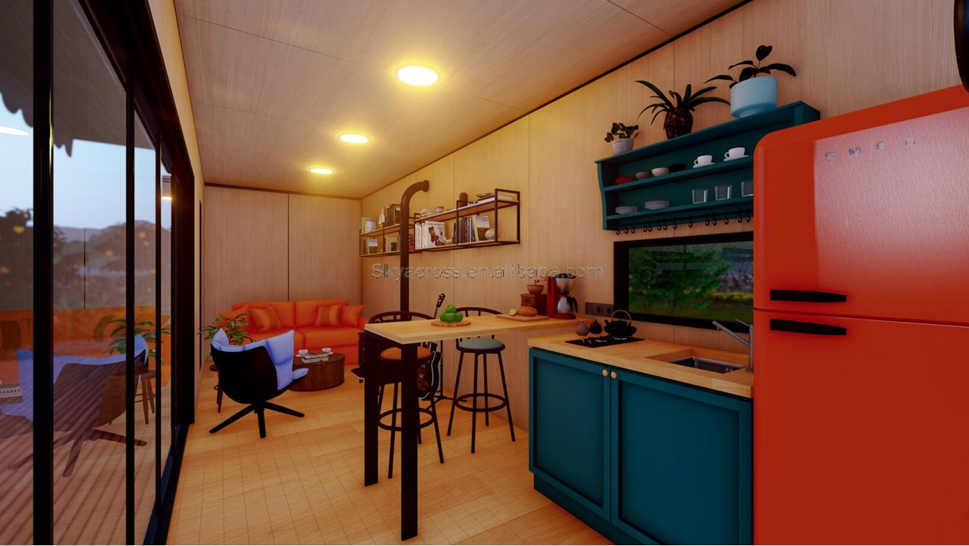 Luxury Small Smart One Room Tiny Houses Villa Modular Customizable Prefabricated Prefab Cabin Container House