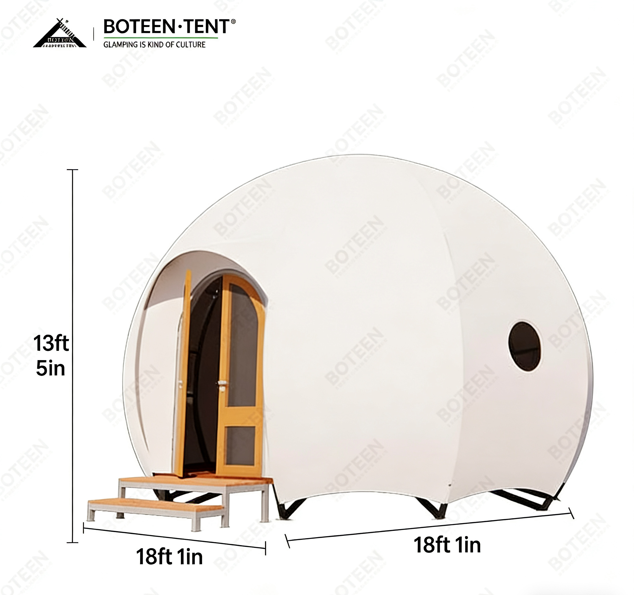 Trendy Pumpkin Dome Tent House Resort Luxury Waterproof Outdoor Safari Glamping Hotel Tent For Travel Accommodation &amp; Business