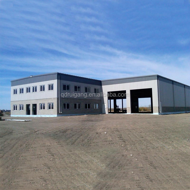 Modern Two-Story Steel Structure Building Industrial Design for Office Workshop Supermarket Carport Park Kitchen Bathroom Use