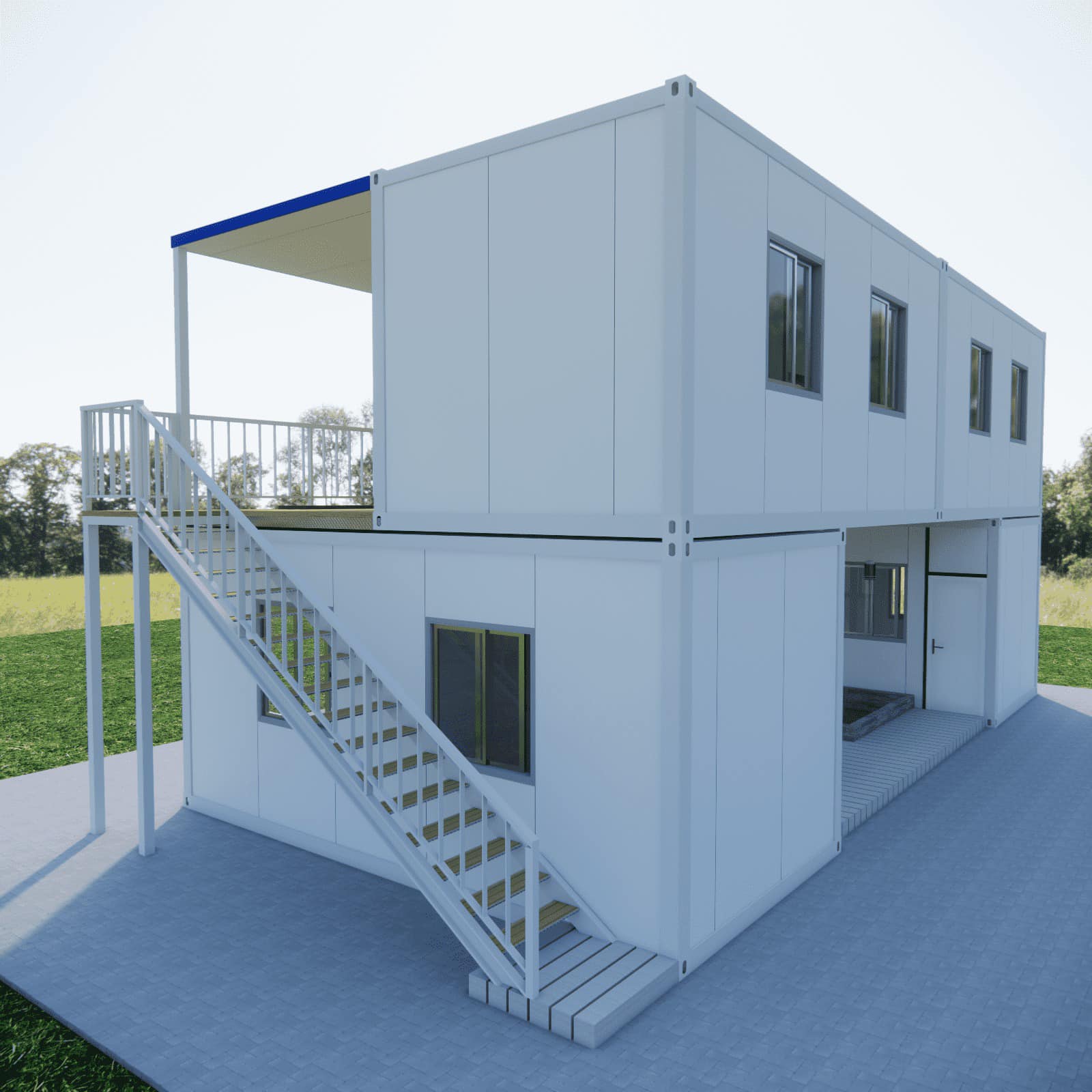 Detachable Folding Expandable Foldable Luxury Steel Prefabricated Modular Container House 20/40ft Farmhouse Design Fast Install