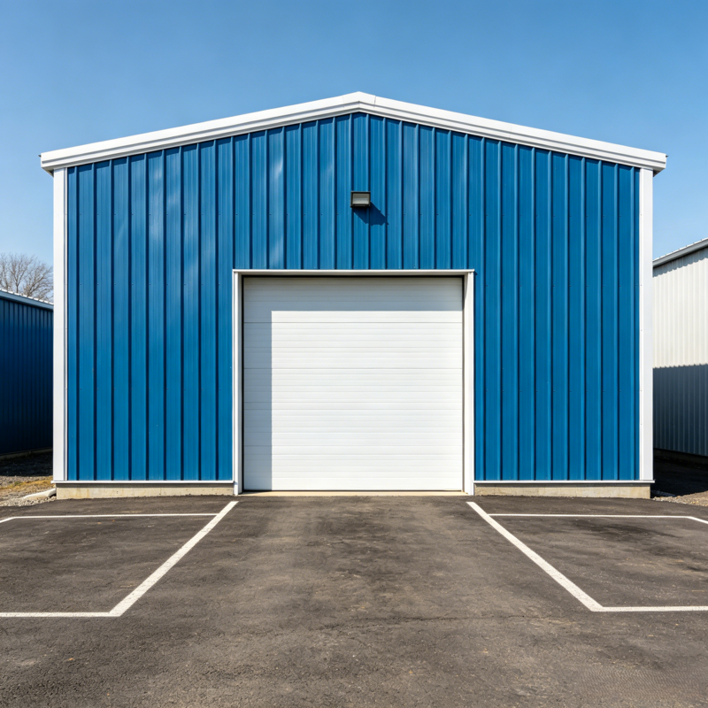 Outdoor Galvanized Steel Storage House Practical Mini Steel Structure Garage Logistics Steel Structure Warehouse
