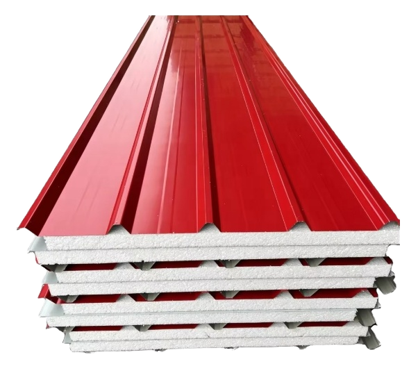 Industrial-Grade Steel Metal PU Sandwich Eco-Friendly Water Resistant Xuzhi Brand Prefab House Workshop Warehouse Roof Exterior