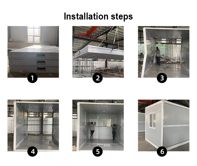 Finished customized folding container house view 1