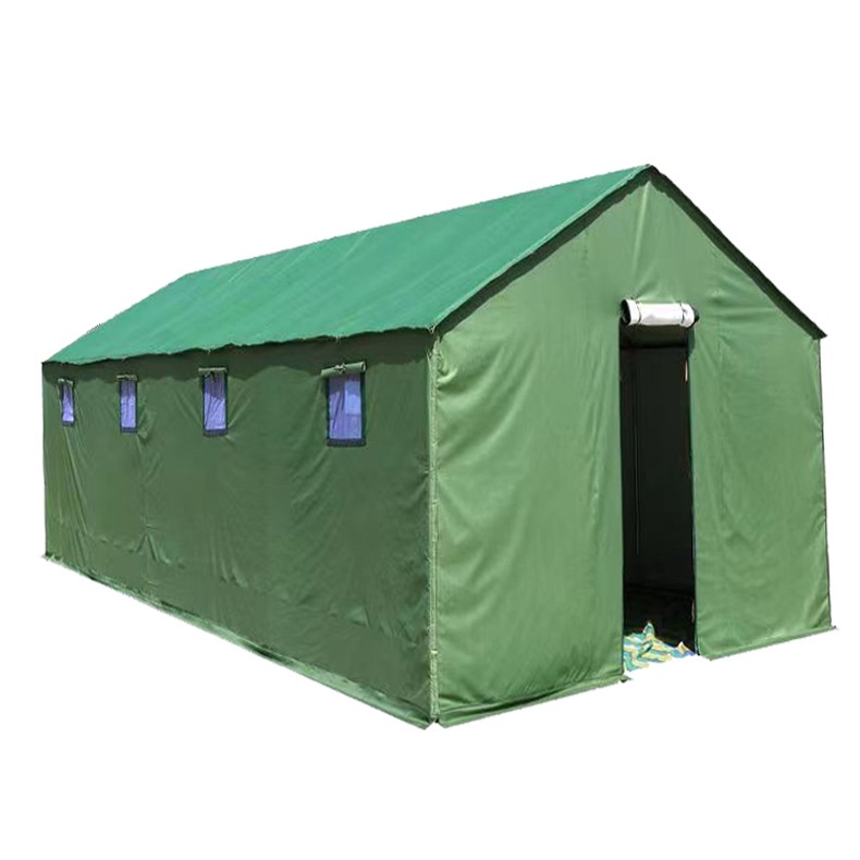 Outdoor Construction Site Rainproof Oxford Cloth Double Layer Four-season Tent Housing Emergency Disaster Relief Windproof Warm