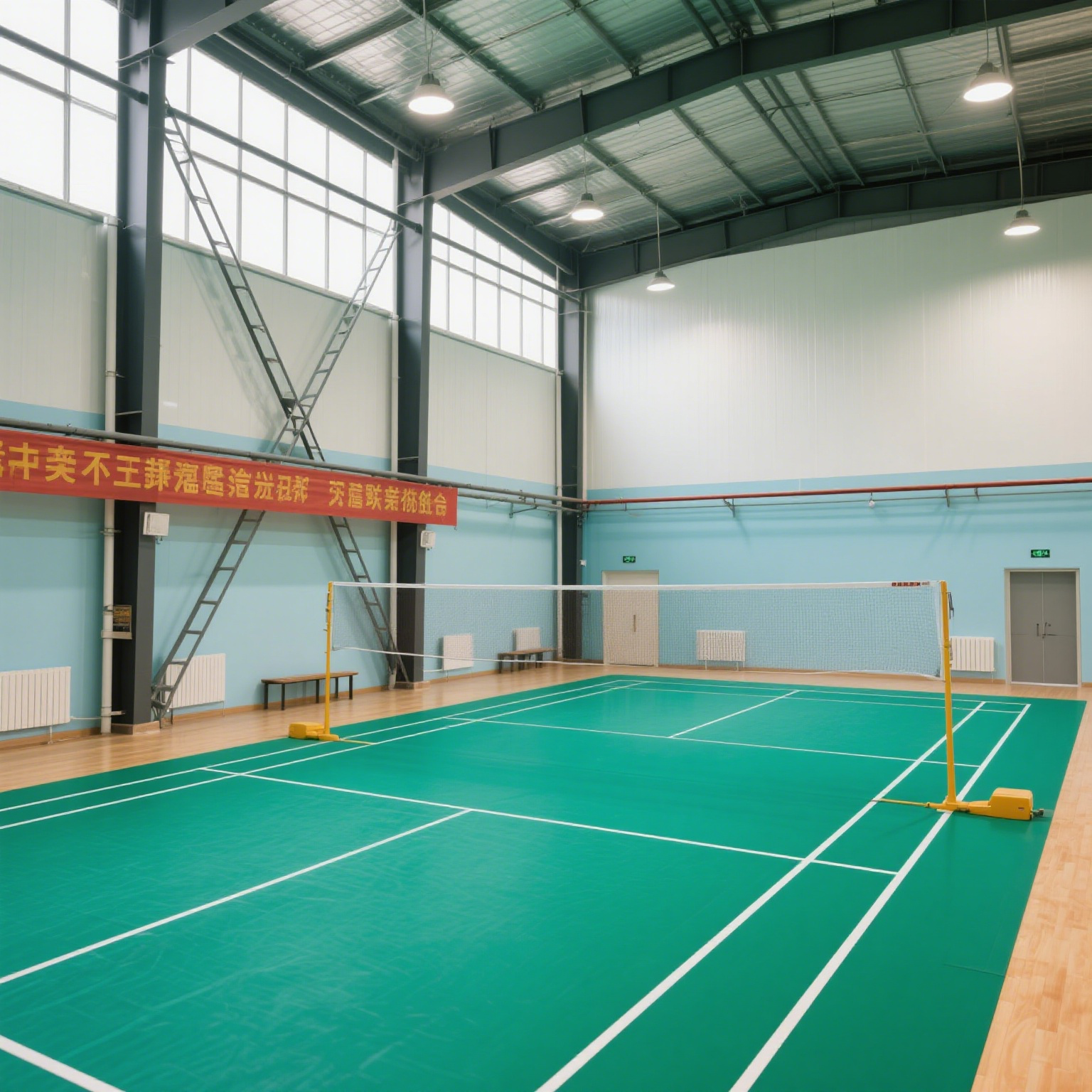 Fast Completion Prefabricated Steel Structure Badminton Hall Efficiently Built Warehouse