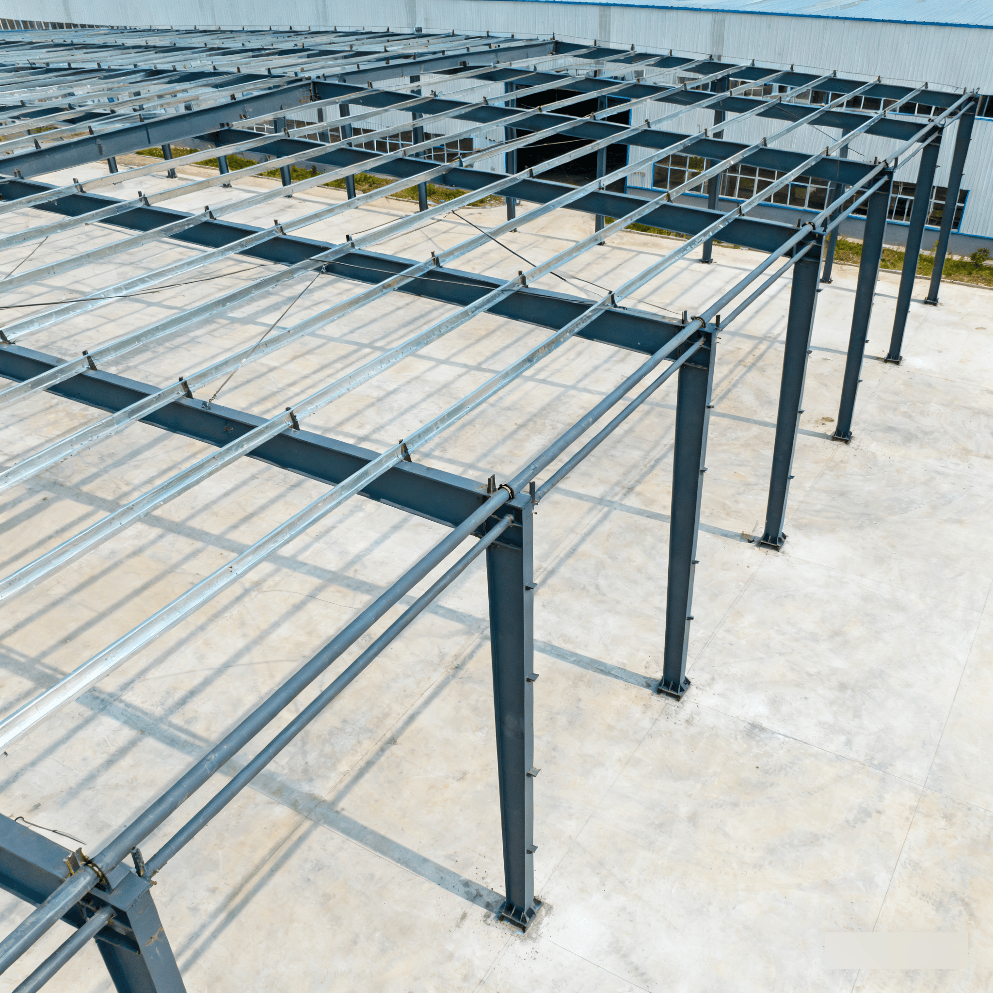 Light Steel Structure Large-span Grid Manufacturing Workshop Factory Building Warehouse Industrial Frame Prefabricated Modular