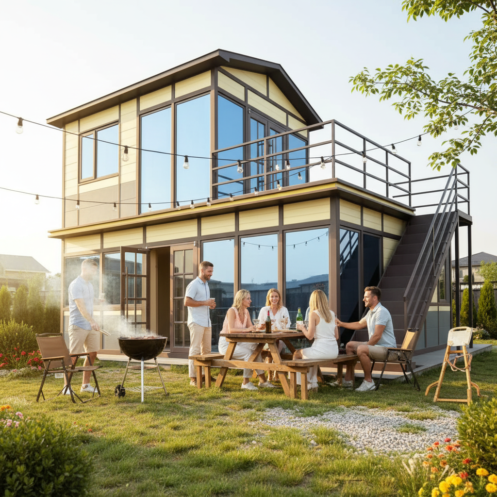 Factory Price Prefab Villa Modern Light Steel Structure Prefabricated House for Sale