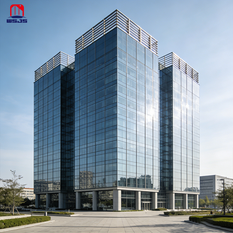 High Quality Midcentury Modern Light Steel Frame Buildings with Sandwich Panels and 50-Year Lifespan for Hospital and Office Use