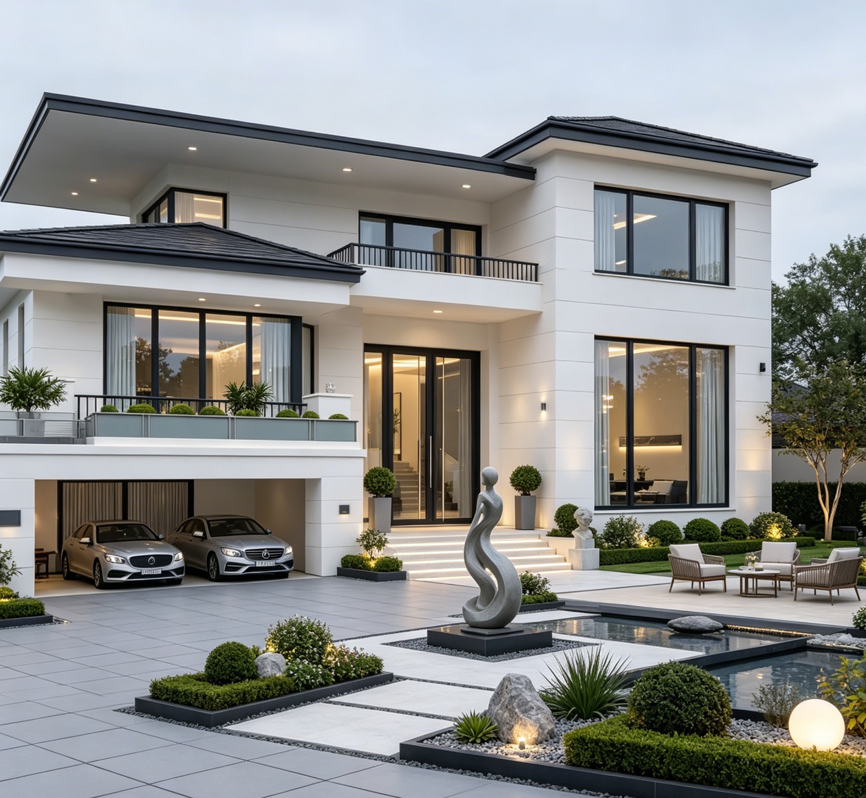 Prefabricated Light Gauge Steel Structure Villa Suitable for Modern Multi-story Houses in Residential Areas