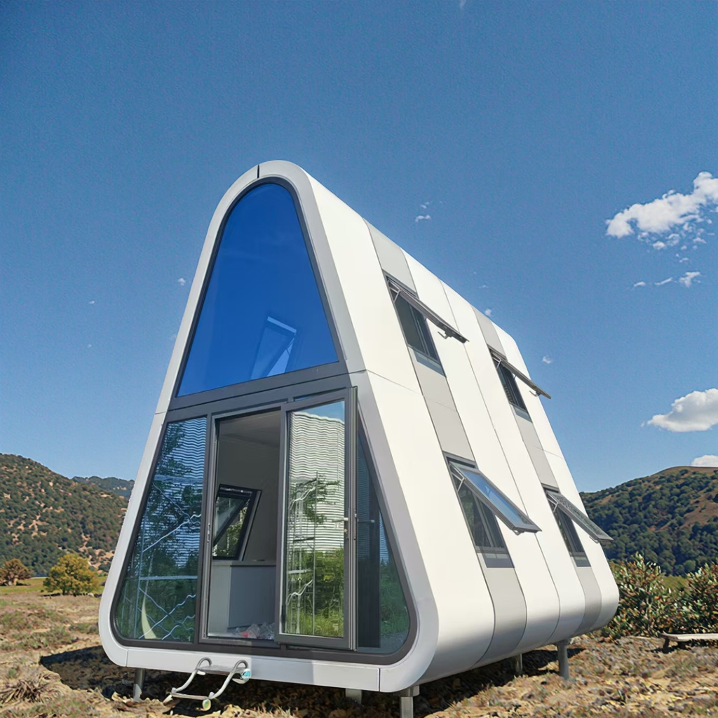 Manufacturer of Light Steel Villa Triangular House and Space Capsule-for Hotel HomeStay or Residential Purposes