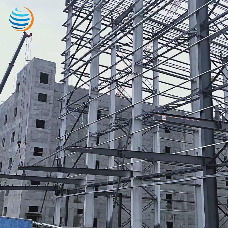 Multi Storey Prefabricated Steel Structure Building Hotel School Office Shopping Mall Construction