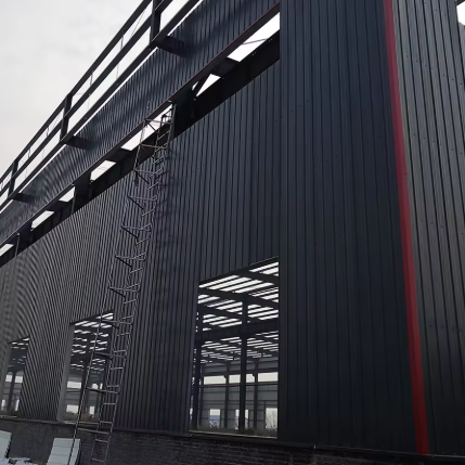 Structural Steel Prefabricated Construction Workshop School Farmhouse Hangar Warehouse