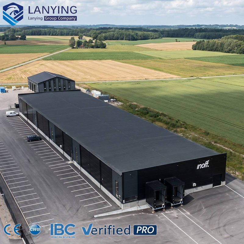 CWB Certified Prefabricated Warehouse - Hot DIP Galvanized Steel Frame Construction For Industrial Warehouse
