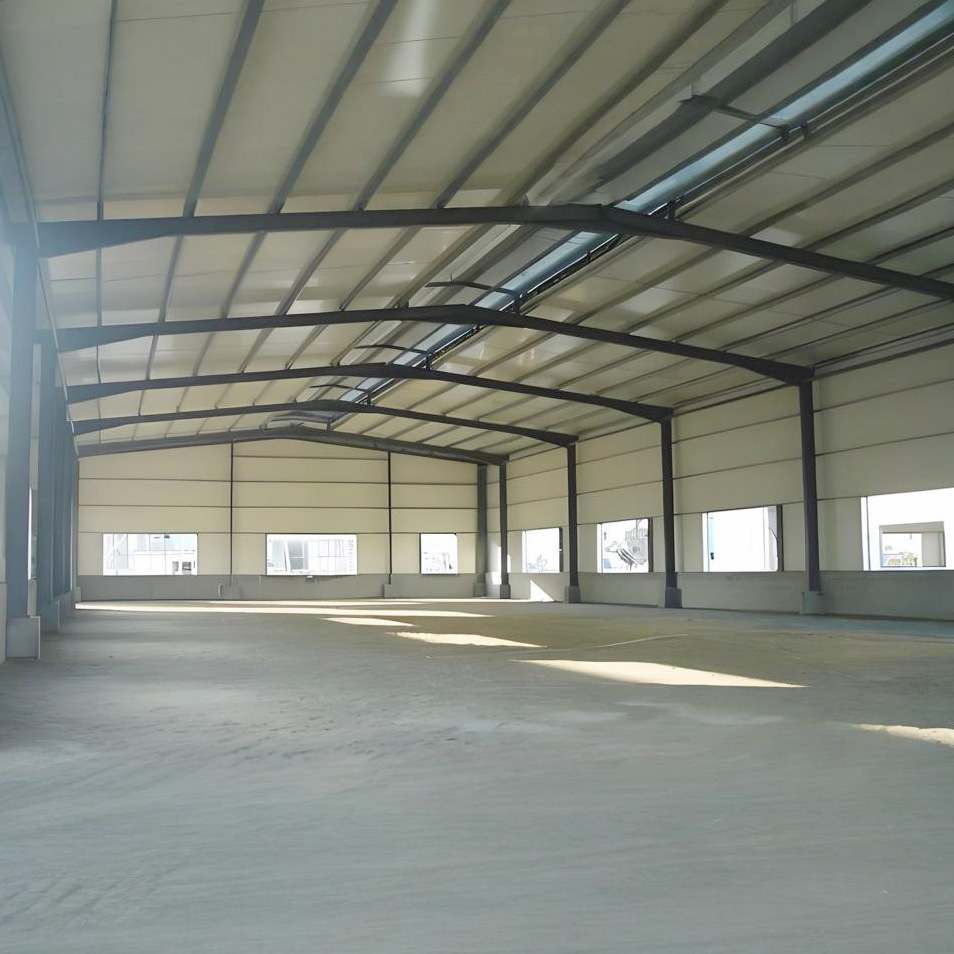 Low Cost Modern Prefab Small Steel Warehouse Kit Durable Steel Frame Easy Assembly Fire Water Proof Quick Industrial Hall Mall
