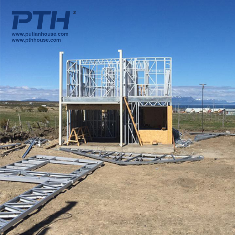 PTH Prefab Fast Construction Light Steel Structure Prefabricated Luxury House Villa Villa House Prefab on Sale