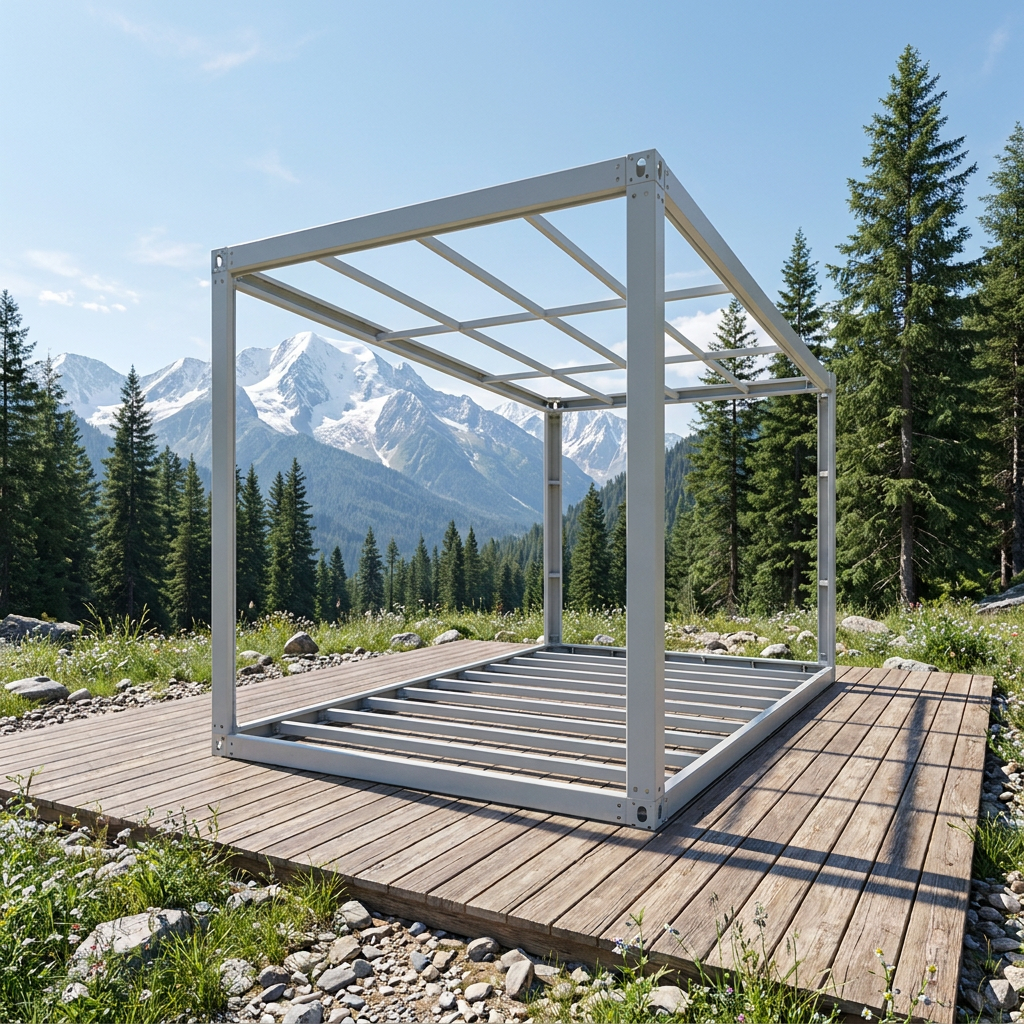 Modular Detachable Container Building Frame 20ft Steel Temporary Dormitory Installation Solution Container House Frame