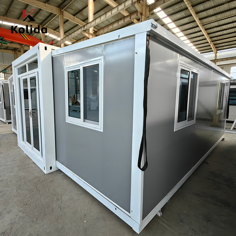 Kolida Easy Folding 40 Ft 20 Ft Light Steel Mobile Prefabricated House Expandable 3 Bedroom Kitchen Prefab Office Apartment