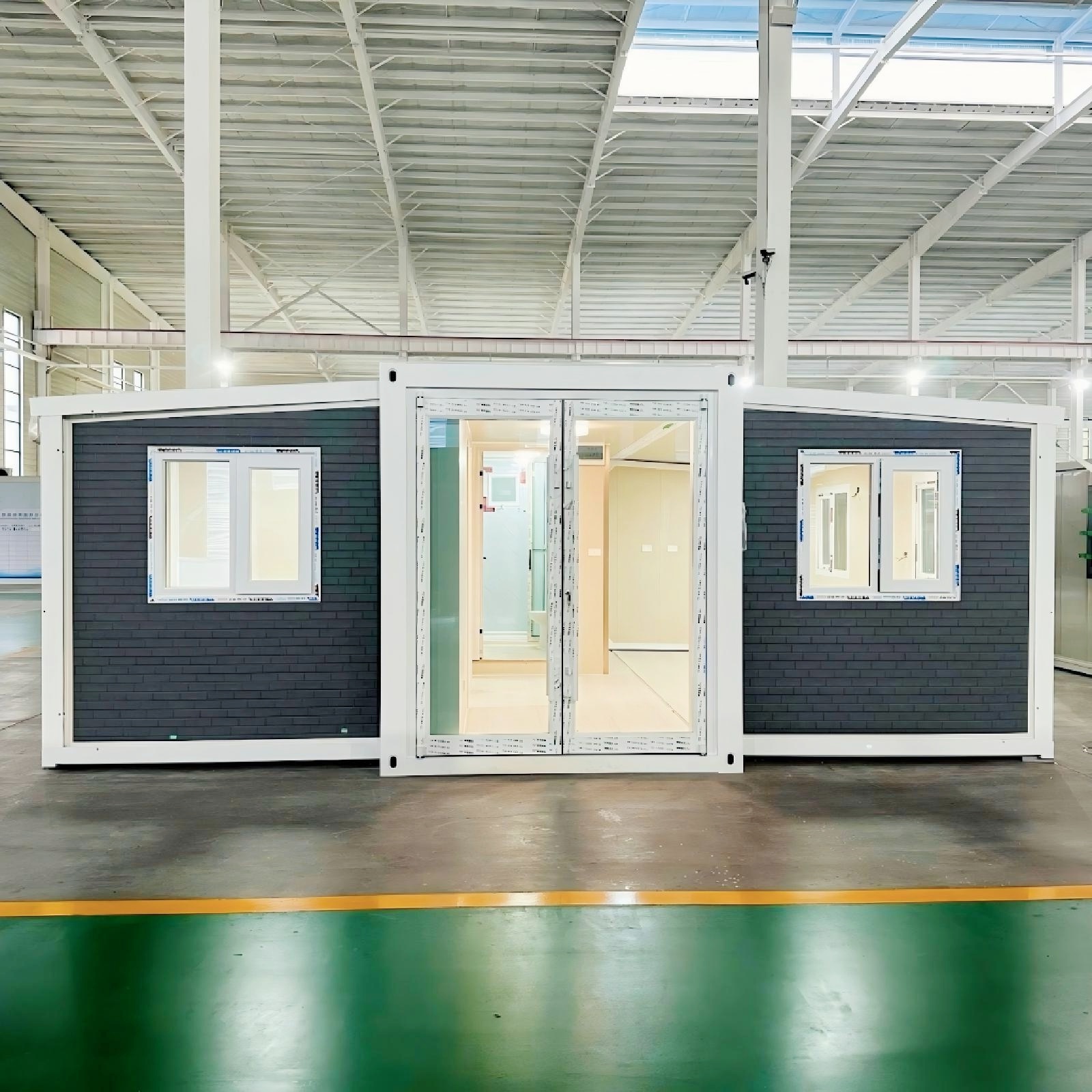 20ft Customized Luxury Living Steel Container Home Expandable 2 Bedroom Prefab House for Office Building