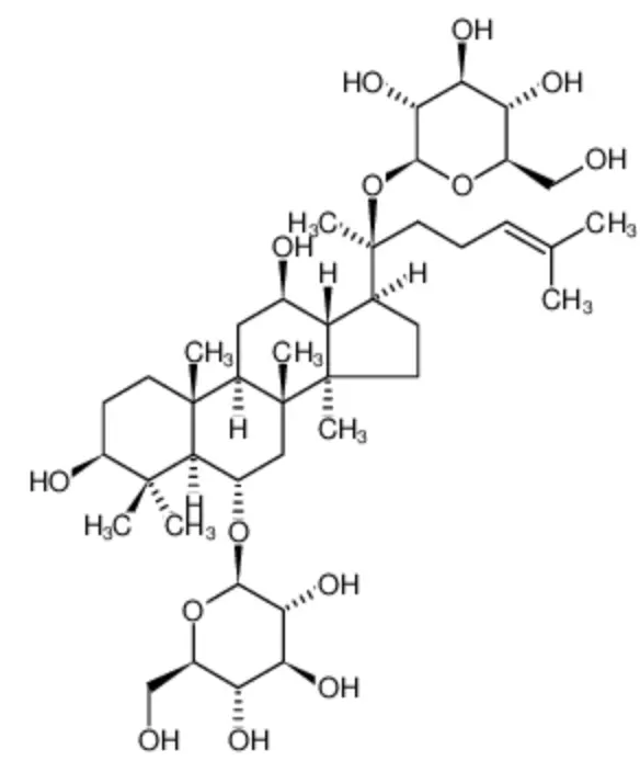 Ginsenoside Rg1 Structural Formula