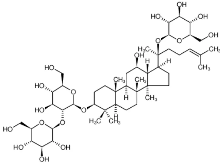 Ginsenoside Rd Structural Formula