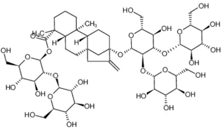 Rebaudioside D Structural Formula