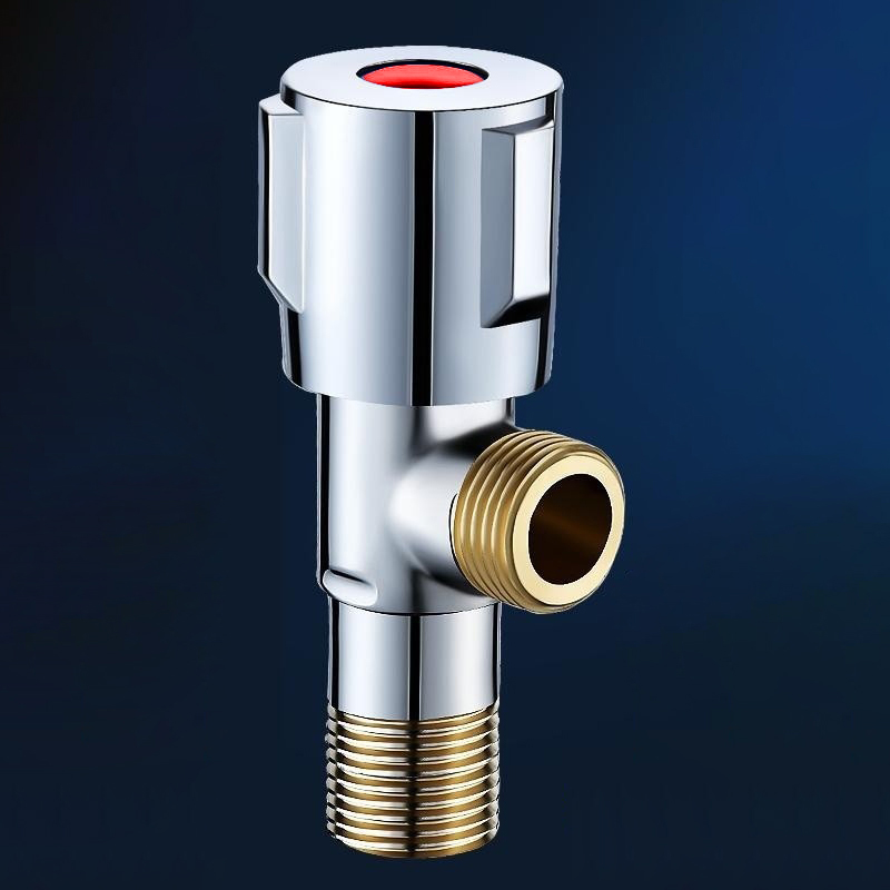 High-Quality High quality brass Angle valve with hot and cold sign Manufacturer, Company