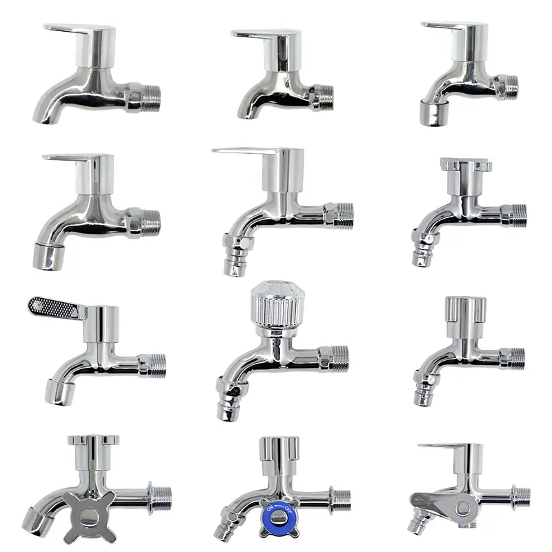 Bibcock Faucet — Electroplated Silver Mini Faucet for Small Bathrooms by UNIK