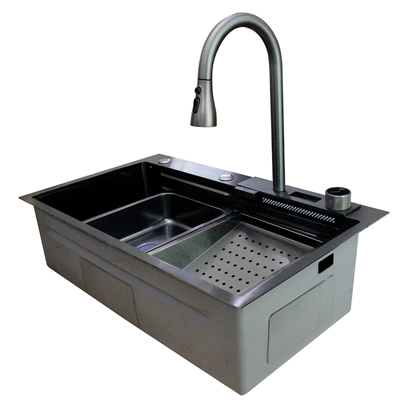 ODM Innovative Single-Bowl Kitchen Sink with Smart Faucet by Chinese Manufacturer Manufacturers, Factory