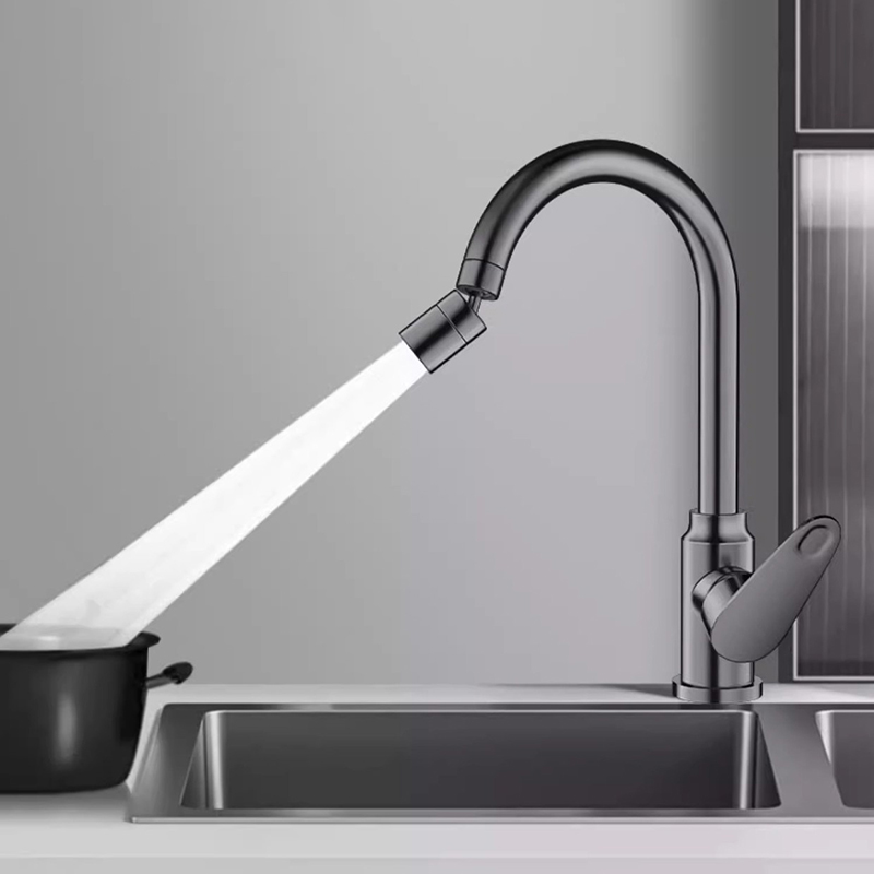 Famous Modern Kitchen Faucet Zinc Alloy Hot and Cold Dual Function Dual-Mode Flow 360° Rotation Lead-Free Eco-Friendly Customizable Pricelist, Company