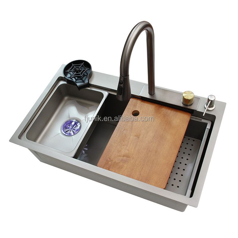 CE Certification Stainless steel kitchen sink Single sink kitchen faucet cup washer Suppliers, Service