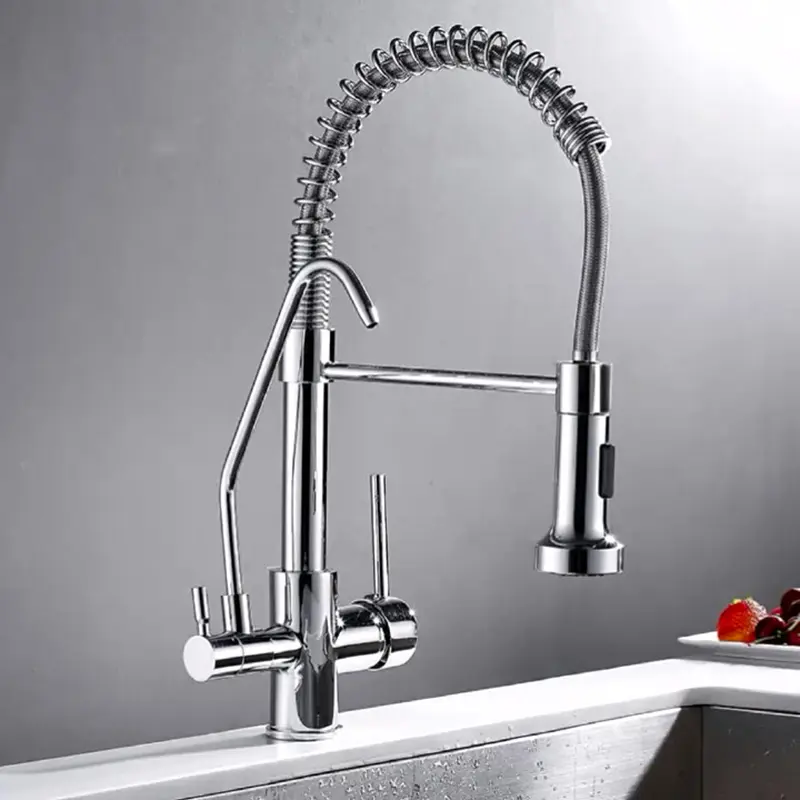 High-Performance 3-Function Stainless Steel Kitchen Faucet by UNIK