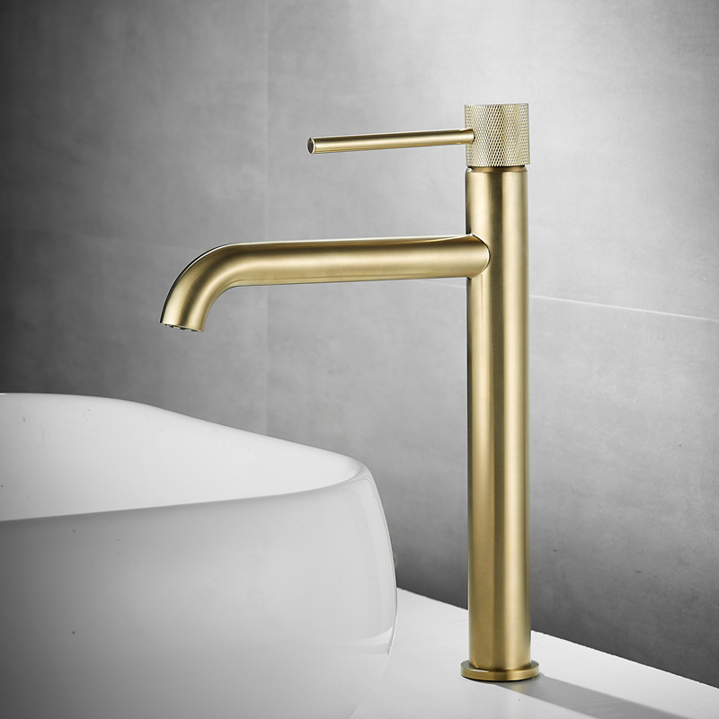 Wholesale Modern Minimalist Brass Basin Faucet - Matte Finish, Hot & Cold Water, 4 Color Options Companies, Product