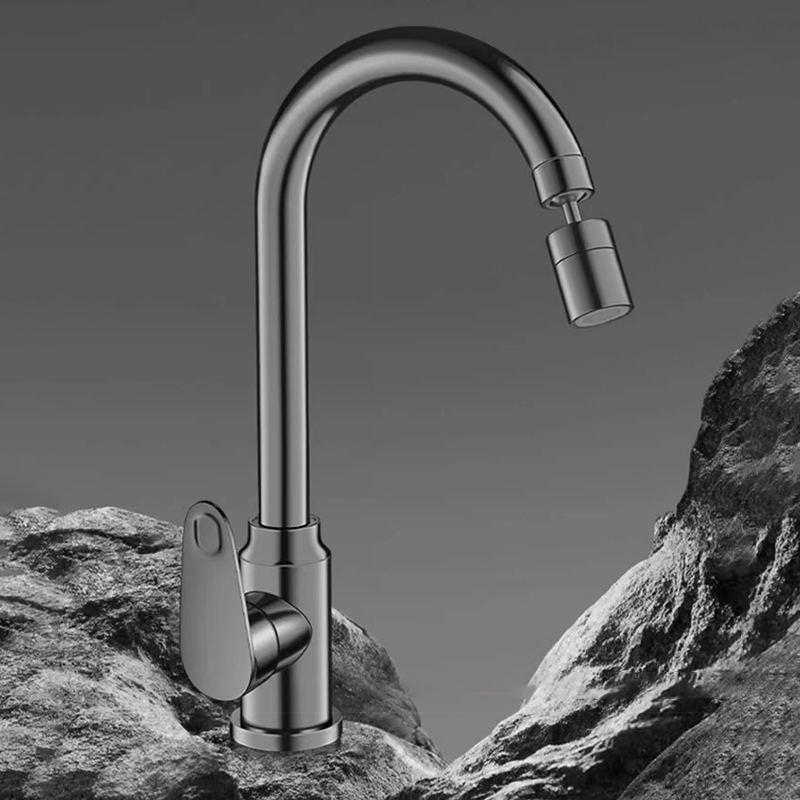 Famous Modern Kitchen Faucet Zinc Alloy Hot and Cold Dual Function Dual-Mode Flow 360° Rotation Lead-Free Eco-Friendly Customizable Pricelist, Company