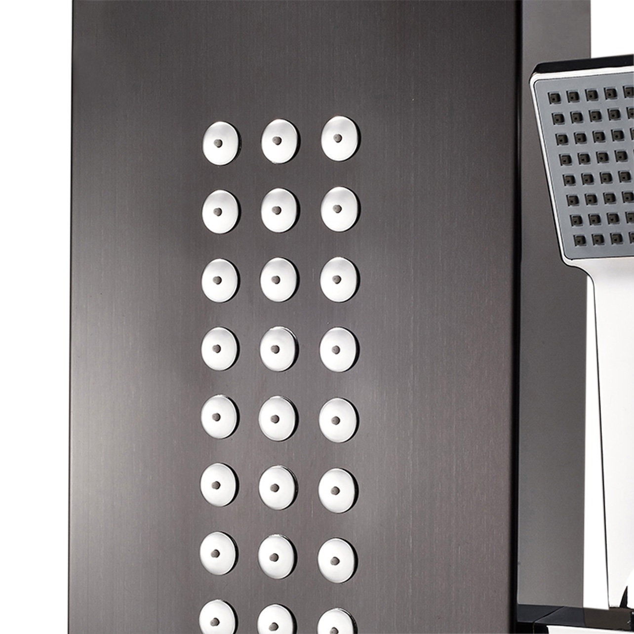Buy Luxury black stainless steel shower panel 5 features shower faucets Supplier, Exporters