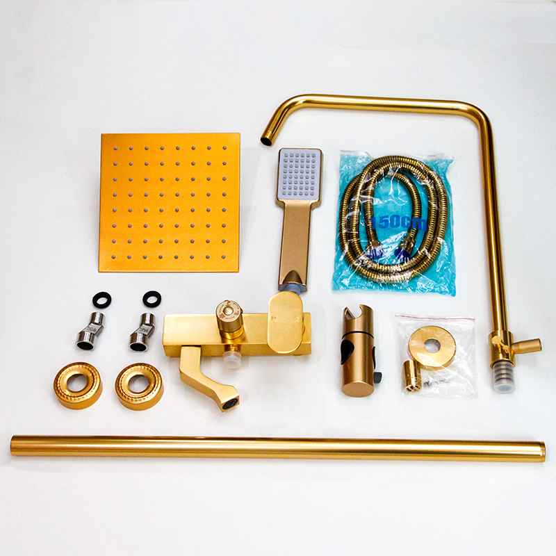 Buy Luxury gold Brass bathroom shower set Suppliers, Quotes