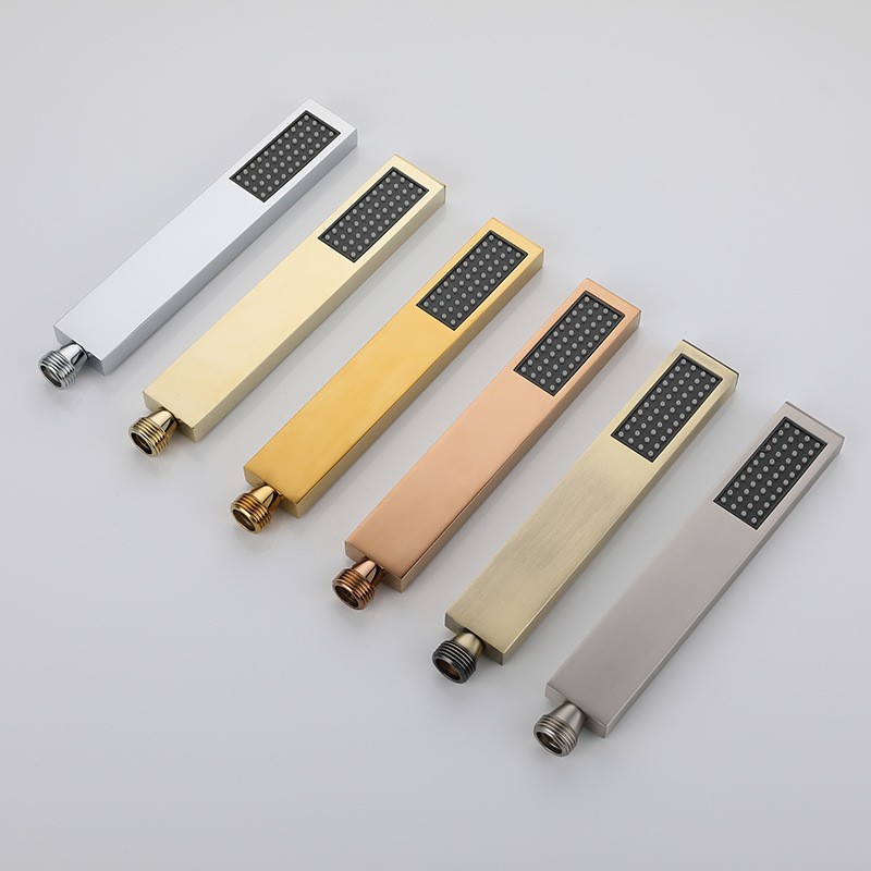 CE Certification UNIK Multi-Color Square Handheld Shower Head – Durable Stainless Steel Design Factories, Exporter