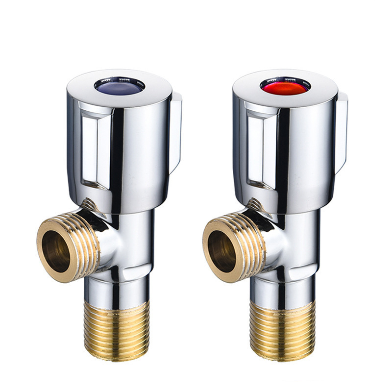 High-Quality High quality brass Angle valve with hot and cold sign Manufacturer, Company