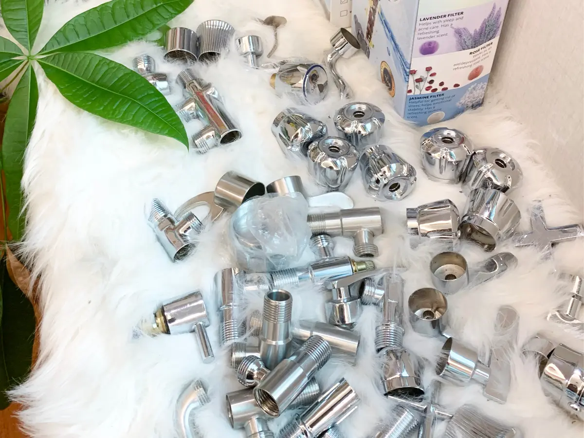 UNIK PTFE tape and hose samples in showroom