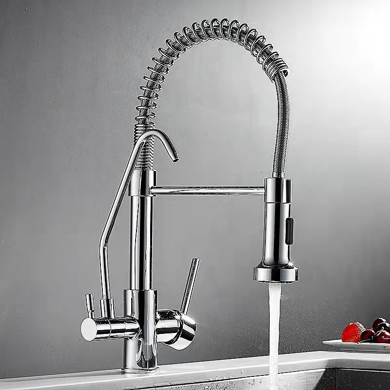 ODM High-Performance 3-Function Stainless Steel Kitchen Faucet by UNIK Manufacturers, Factories